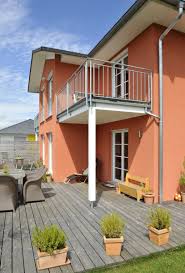 Terrasse Mit Holz Balkon Als Uberdachung Terrassen Ideen Architektur Detail Fertighaus Stadtvilla Design 200 Von Frammelsberger Holzh Stadtvilla Haus Villa