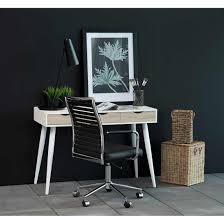 Design schreibtisch fast trade 160cm weiß hochglanz computertisch. Ac Design Neptun Schreibtisch 110x50x77 1cm Weiss Eiche Piolo