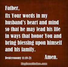 Sounds of a hysterical baby screech through the monitor. A Prayer For Your Husband S Spiritual Leadership Kaylene Yoder
