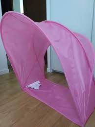 A bed canopy at a safe height transforms the crib into a cosy nook. Ikea Pink Bed Canopy Furniture Beds Mattresses On Carousell