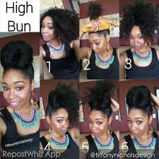 Natural hair bun using jumbo braiding hair as a protective updo style for black women. We Love This Simple Yet Protective Style From The Beautiful Tiffanynicholsdesign It S So Chic And Natural Hair Styles Easy Hair Styles Natural Hair Styles