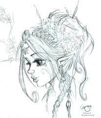 l elfe magnolia arange paint dessin feerique visage coloriage de dinde thanksgiving
