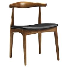 Upscale upholstered restaurant wood dining chairs @ low competitive prices. Modway Tracy Mid Century Modern Wood And Faux Leather Upholstered Dining Chair In Black Buy Online In Bahamas At Bahamas Desertcart Com Productid 11211677
