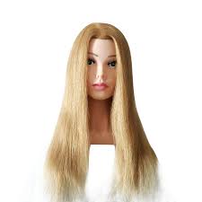 Going from brown hair to blonde can cost about 200 dollars; Gold Color Braid Curly Bleach Practice Uk Hair Salon Training Doll With Shoulders Makeup Women 100 Human Hair Mannequin Buy At The Price Of 105 00 In Alibaba Com Imall Com