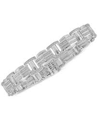 Free shipping free shipping free shipping. Macy S Men S Diamond Bracelet 1 2 Ct T W In Sterling Silver Reviews Bracelets Jewelry Watches Macy S