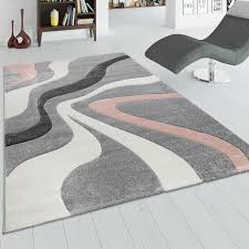 Www.teppichmax.de teppich wohnzimmer soft shaggy hochflor modern flauschig einfarbig in rosa von wohnzimmer teppich grau rosa bild, bildquelle. Teppich Wohnzimmer Kurzflor 3d Effekt Modern Abstraktes Wellen Muster Grau Rosa Kaufen Bei Diva Teppich Center