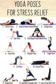 Easy Yoga Poses For Stress Relief Lets Take A Look At Some Easy Yoga Pose Easy Yoga Poses Easy Yoga Workouts Yoga Poses For Beginners