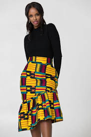 African Print Ren Pencil Skirt African Fashion Skirts African Print Skirt African Skirts
