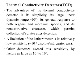 Since most compounds have a thermal conductivity much less than that of the common carrier gases of helium or hydrogen, when an analyte elutes from. Chapter 27 Gas Chromatography Ppt Video Online Download