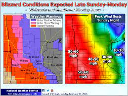 This higher amount is an unlikely scenario, with only a 1 in 10, or 10% chance that more snow will fall, and a 9 in 10, or 90% chance that less snow will fall. Blizzard Conditions Expected Late Sunday Afternoon Into Monday Across Southern Minnesota