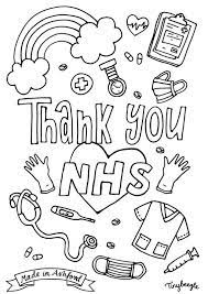 62 Nhs Thank You Art Nhs Thank Coloring Sheets Coloring Pages Inspirational Free Printable Coloring Pages