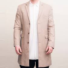 The coat features a notch lapel and a single back vent. Topman Jackets Coats Topman Light Wool Mens Overcoat Size 42 Us Poshmark
