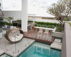 Outdoor space with a focal point