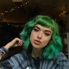 Hello I M Spent 2 Hours Getting Ready Green Hair Aesthetic Hair Hair Styles