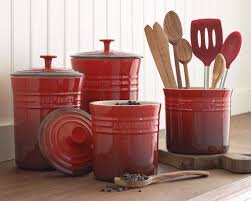 Use it to store coffee, flour, beans, and trail mix. Red Ceramic Kitchen Canister Sets Essential Roles Red Kitchen Canisters Sets Kitchen Canister Ceramic Red Kitchen Canisters Kitchen Canisters Le Creuset