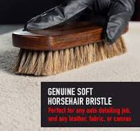 Horse Hair Brush for Cleaning Upholstery