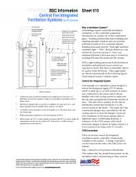 So select a manufacturer who warranties their equipment, and an installer who will be around to help with any potential problems with the mechanicals and electronics. Info 610 Central Fan Integrated Ventilation Systems Building Science Corporation