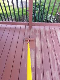 We got a lot of rain last week. What If It Rains On Behr Deckover Small Change In My Deck