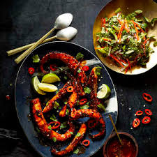 Maybe you would like to learn more about one of these? Grilled Octopus With Korean Barbecue Sauce And Baby Bok Choy Slaw Recipe Myrecipes