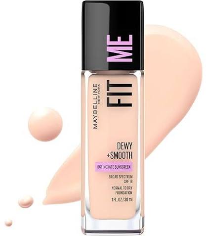 Maybelline New York Fit Me Matte + Poreless Liquid Foundation Makeup, Classic Ivory, 1 fl. oz. : Amazon.ae: Beauty
