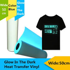glow in the dark roll of t shirt vinyl heat press vinyl transfer cutter plotter 50cmx150cm heat transfer vinyl glow in the dark vinyl transfer