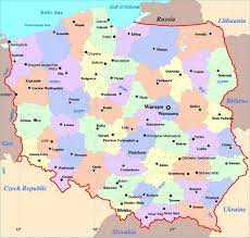 Primary administrative regions of poland poland is divided into 16 voivodeships (provinces). Poland Cities Map Map Of Poland Cities Eastern Europe Europe