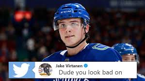 Virtanen will likely spend another year in utica, where management can help determine whether an nhl career is in his future. Bardown On Twitter Jake Virtanen Absolutely Ripped Into A Guy On Twitter For Making A False Accusation About Him More Https T Co V01rfxidoq Https T Co Hoegirb8qo