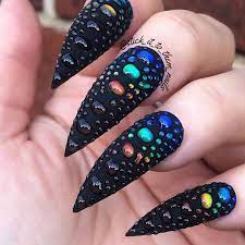 Behind The Scenes By Solarcolordust Nail Colors Gothic Nails Press On Nails