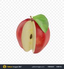 Download Download Red Apple Cut Transparent Png On Yellow Images 360 PSD Mockup Templates