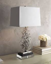 John Richard Collection Silver Plated Coral Lamp Table Lamp Design Coral Table Coral Lamp