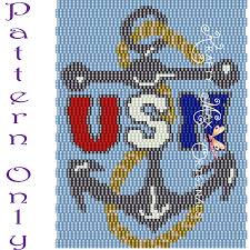 Counted cross stitch patterns for us navy insignia, emblems, poems, creeds etc. Krafty Max Original Hand Beaded Jewelry And Art Creations