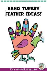Hand Turkey Feather Ideas Turkey Drawing Hand Turkey Art Lessons Elementary
