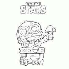 He wants to be cool and mysterious, but he's not very good at it. Brawl Stars Kleurplaat Printen Leuk Voor Kids
