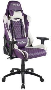Ergonomic High Back Racer Style Video Gaming Chair Purple Techni Sport In 2020 Gaming Chair Pc Gaming Chair Chair