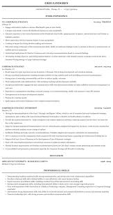 corporate strategy resume sample