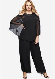 Cold Shoulder Pantset Plus Size Special Occasion Dresses Roamans Wedding Guest Pants Mother Of The Bride Plus Size Mother Of Groom Dresses Livraison offerte à partir de 50€ d'achats. cold shoulder pantset plus size