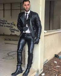 Pin By Xrider777 On Ike Leather Leather Jacket Men Mens Leather Pants Leather Outfit