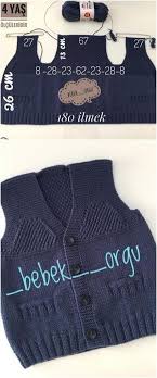 Tam 12 Adet Orgu Bebek Yelek Modeli Resimli Anlatimli Yapilisi Bebek Yelek Baby Knitting Patterns Orgu