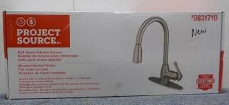 Project source faucet reviews by the experts my home needz. Project Source Pull Down Kitchen Faucet New Meridian Public Auction