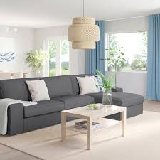 Kivik With Chaise Longue Skiftebo Dark Grey 4 Seat Sofa Ikea In 2020 Kivik Sofa Modular Sectional Sofa Ikea Kivik