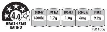 For more information go to: Understanding Nutritional Labelling Uncle Tobys