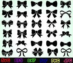 Download 30 Bow Svg Bow Cut File Bow Silhouette Bow Design Boy Etsy
