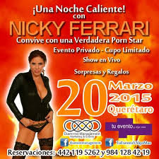 Nicky ferrari pornstar official site! Eli Viejo A Twitter No Te Pierdas El Show De Nicky Ferrari En Queretaro Solo Para Ti Http T Co Kl3eefvztf
