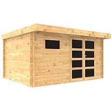 abri de jardin bois ep 28mm 13 m toit plat adret abri de jardin toit plat abri de jardin bois