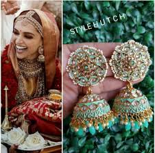 Deepika Padukone Wedding Collection Visit Hamsia Stores Fashion Jhumka Earrings Royal Clothing