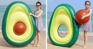An Avocado Shaped Pool Float With Removable Pit Is A Thing And People Are Happy It Doesn T Turn Brown Overnight Pool Floats Pool Float Beach Floats