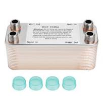 FERRODAY Wort Chiller, 30 Plate 1/2 NPT Plate wort Chiller, Stainless Steel  Brazed Plate Heat Exchanger, 1/2 Thread Wort Cooler for Homebrew - 7.3" x  ...