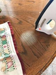 Removing White Heat Marks From Your Table Top Solid Wood Table Raw Wood Furniture White Heat