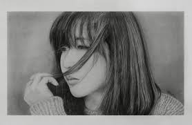Image result for tranh vẽ cô gái buồn