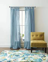 Better Homes And Gardens Arusha Tab Top Window Curtain Walmart Com Blue Curtains Living Room Home Curtains Living Room